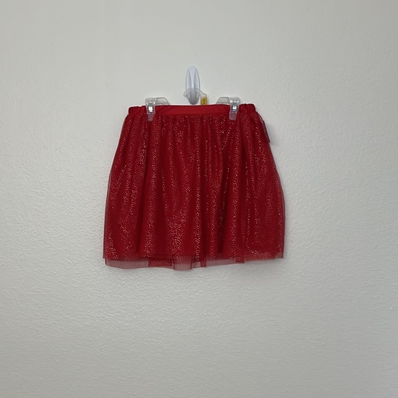 Way to Celebrate Valentines Girl Tutu Mesh skirt L(10-12) Brilliant Red - Picture 2 of 9